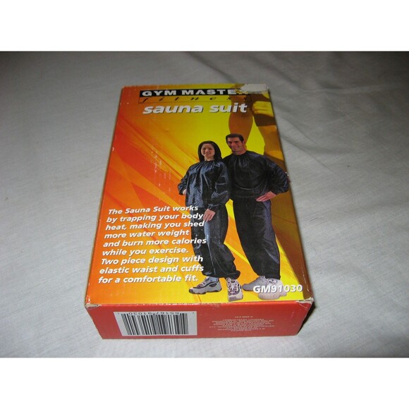 Gym Master Fitness Sauna Suit Top and Bottom GM91030 Excercise NEW NIB - Picture 1 of 5